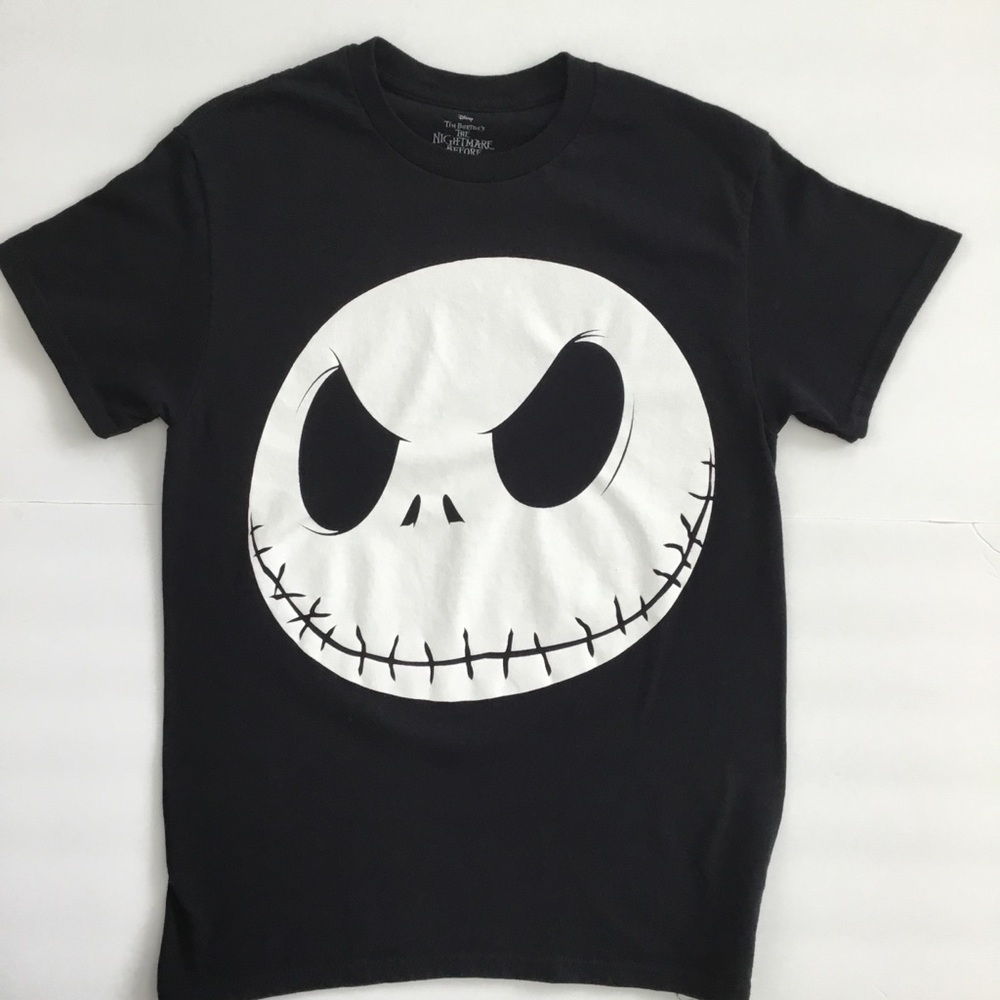 Disney Tim Burton’s The Nightmare Before Christmas Unisex T-Shirt Black Size S
